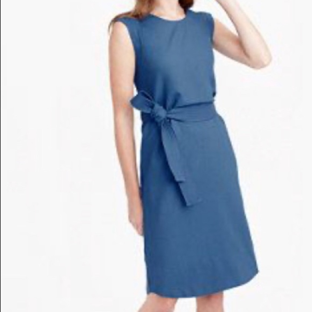 Jcrew blue wool dress